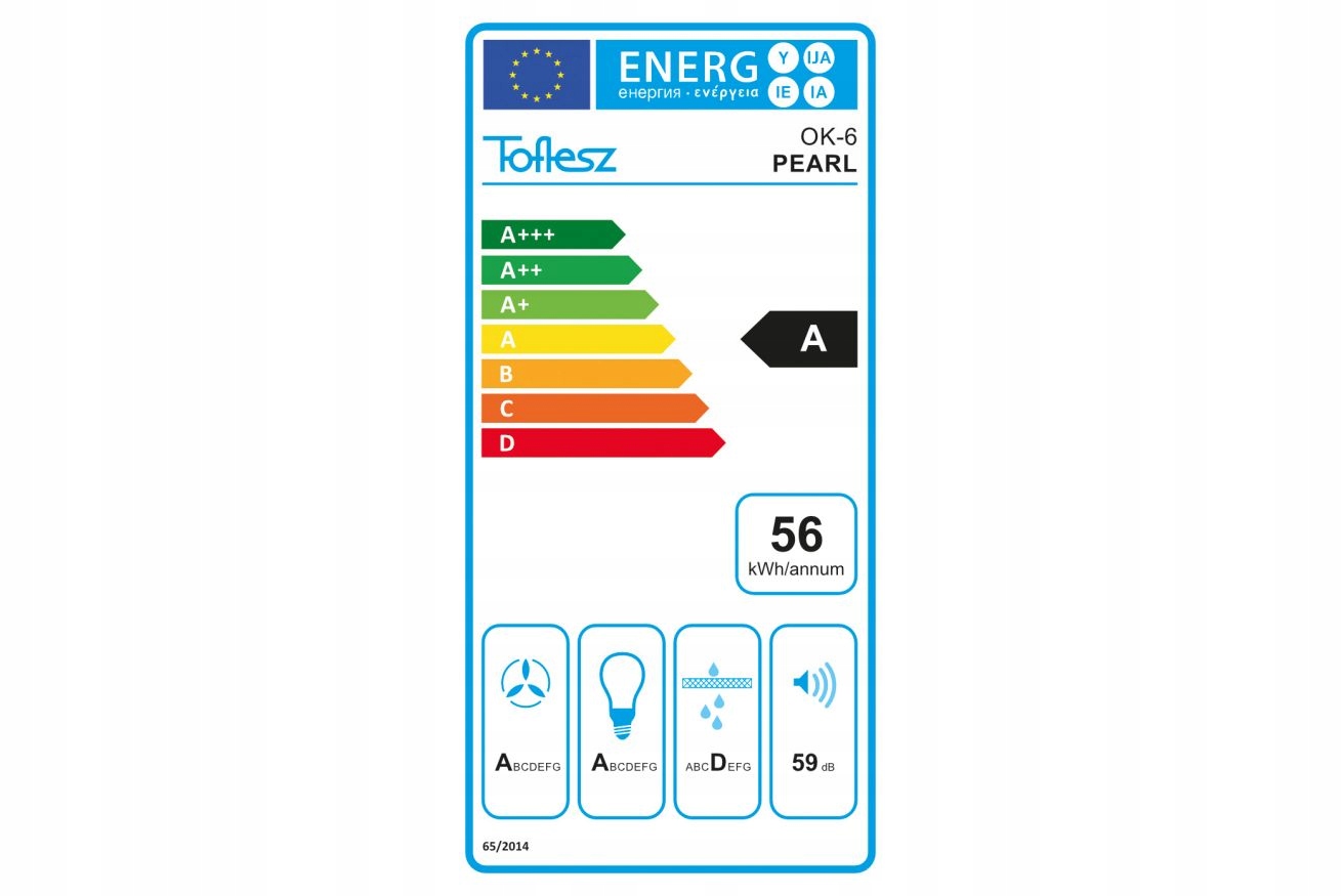 Wydajność pochłaniania oparów – 700 m3/h