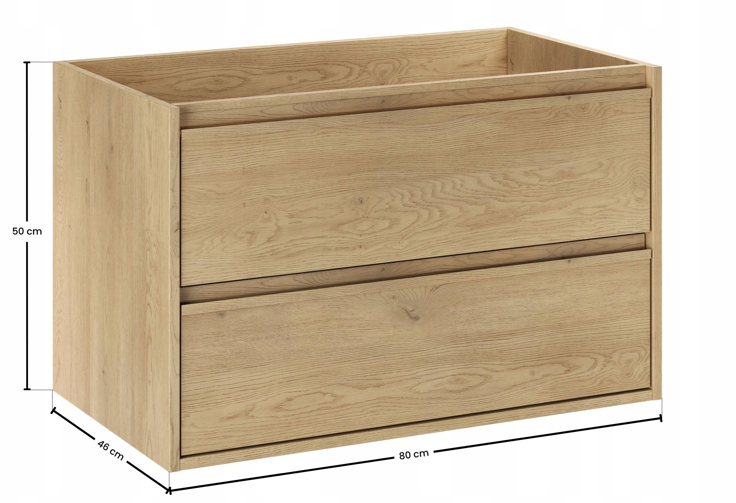 Szafka pod umywalkę 80cm 2 szuflady – Elegancja i funkcjonalność w Twojej łazience