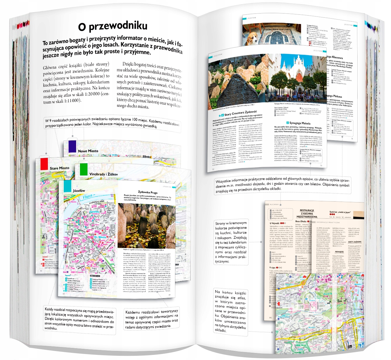 Mapa tras zwiedzania i lokalizacja atrakcji