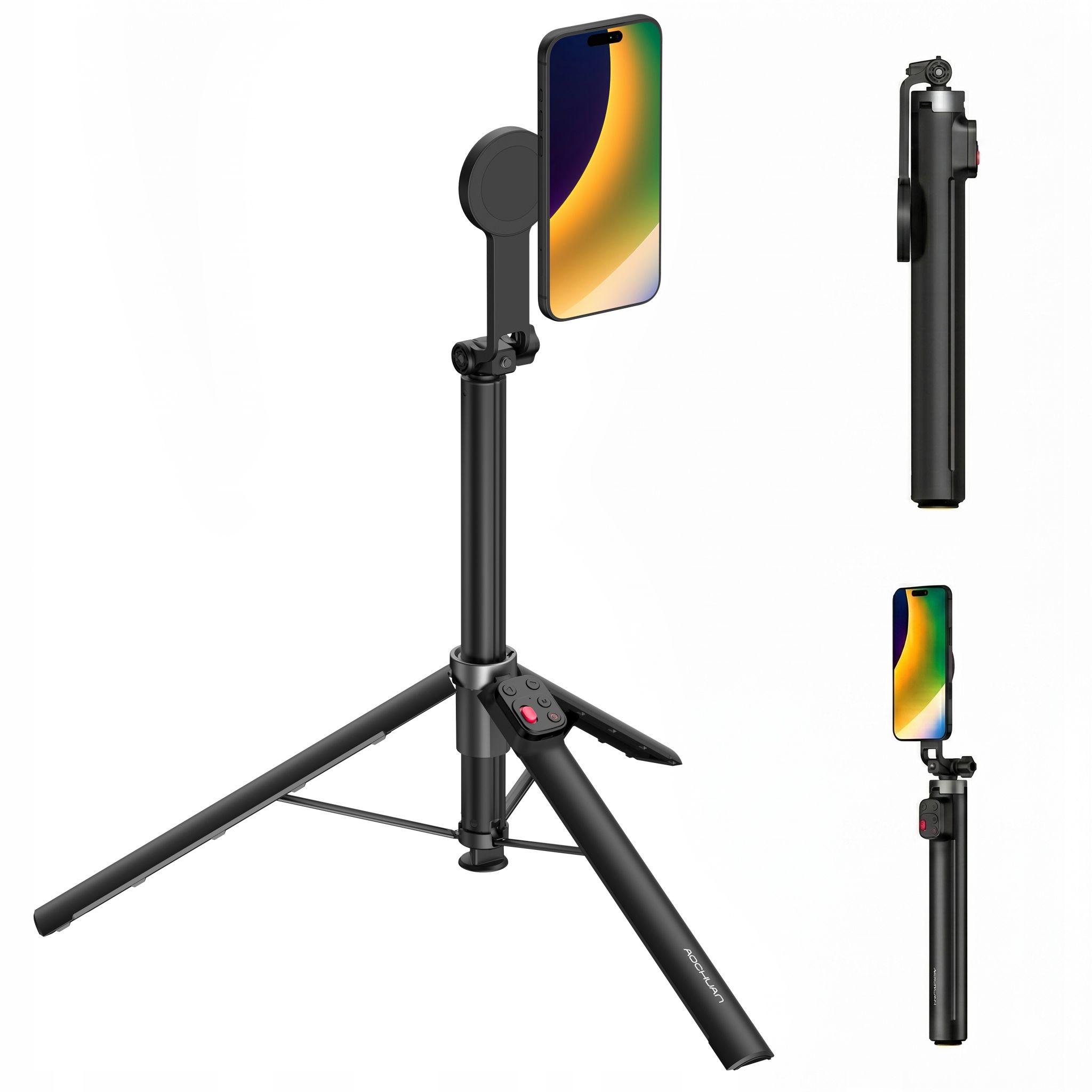 Kijek Selfie Stick Statyw 1,76m Na Magnes Magsafe Telefon Smartfon + Pilot / K1L-C – Idealny towarzysz dla vlogerów