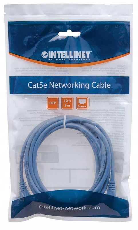 PATCH CORD CAT5E UTP 3,0M NIEBIESKI – Wysokiej jakości okablowanie sieciowe