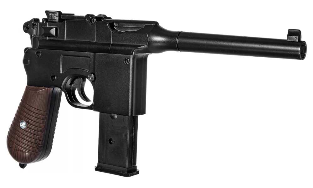 Pistolet Metalowy Na Kulki C96 MAUSER 100% METAL   Granat  Tarcze Tomdorix
