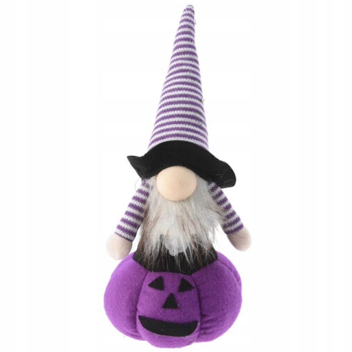 Decorative Pumpkin Figurine 35 cm LED Halloween Purple – A unique atmosphere for Halloween