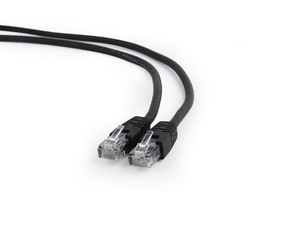 Kabel sieciowy RJ-45/RJ-45, kat. 6, U/UTP, 2m czarny – Idealne połączenie dla Twojej sieci