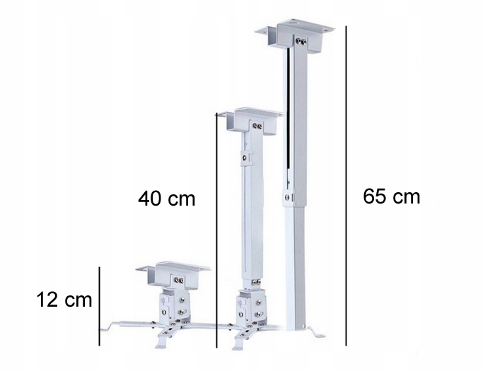 Regulowana długość uchwytu od 12 do 65 cm