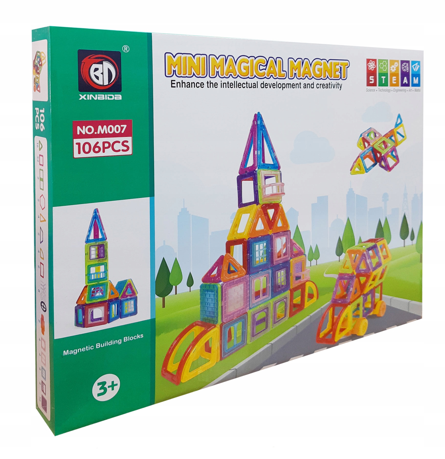 Zestaw 106 elementów – Nieskończone możliwości budowania