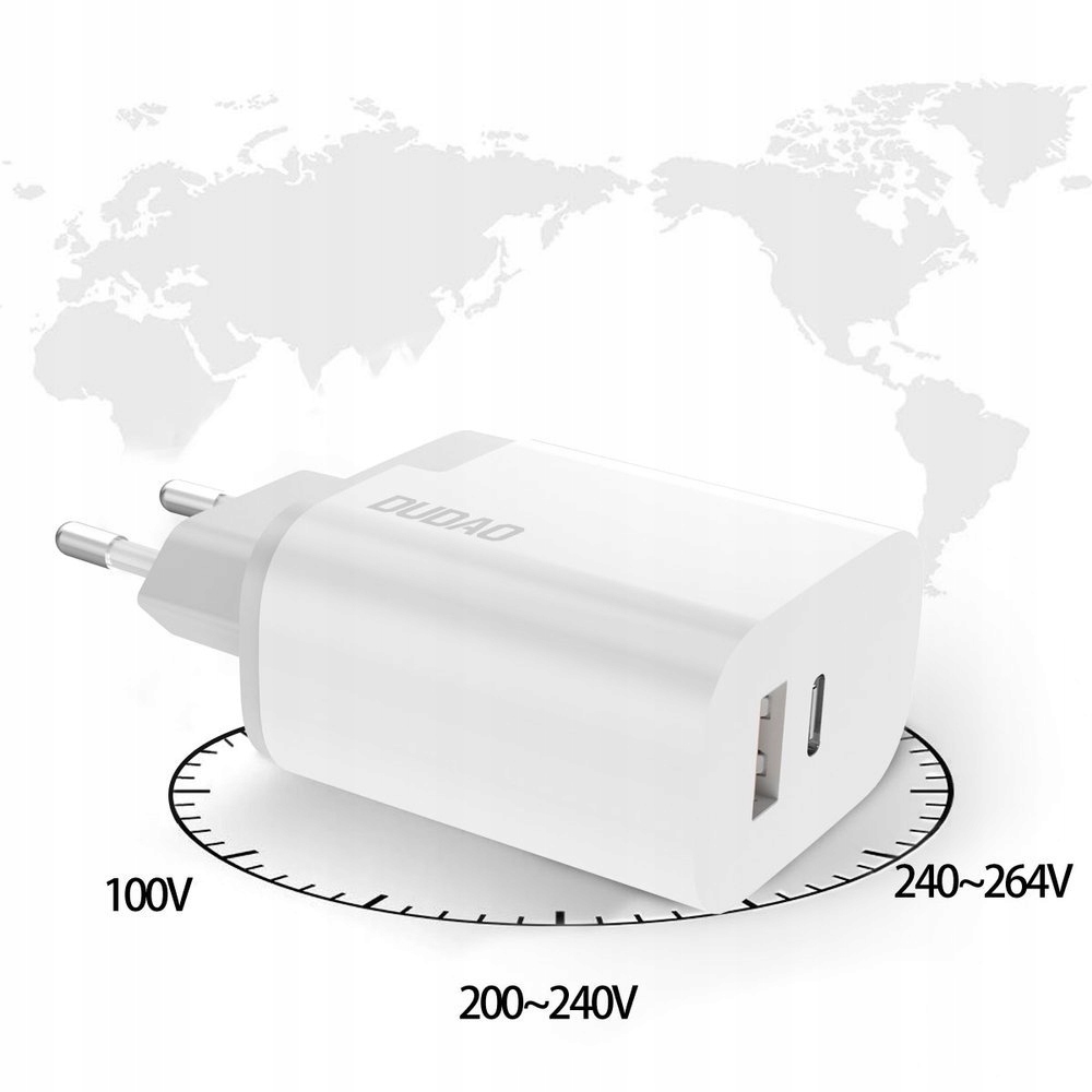 Ładowarka sieciowa USB / USB Typ C 3.0 3A 22,5W Kod producenta Ładowarka sieciowa USB / USB Typ C 3.0 3A 22,5W