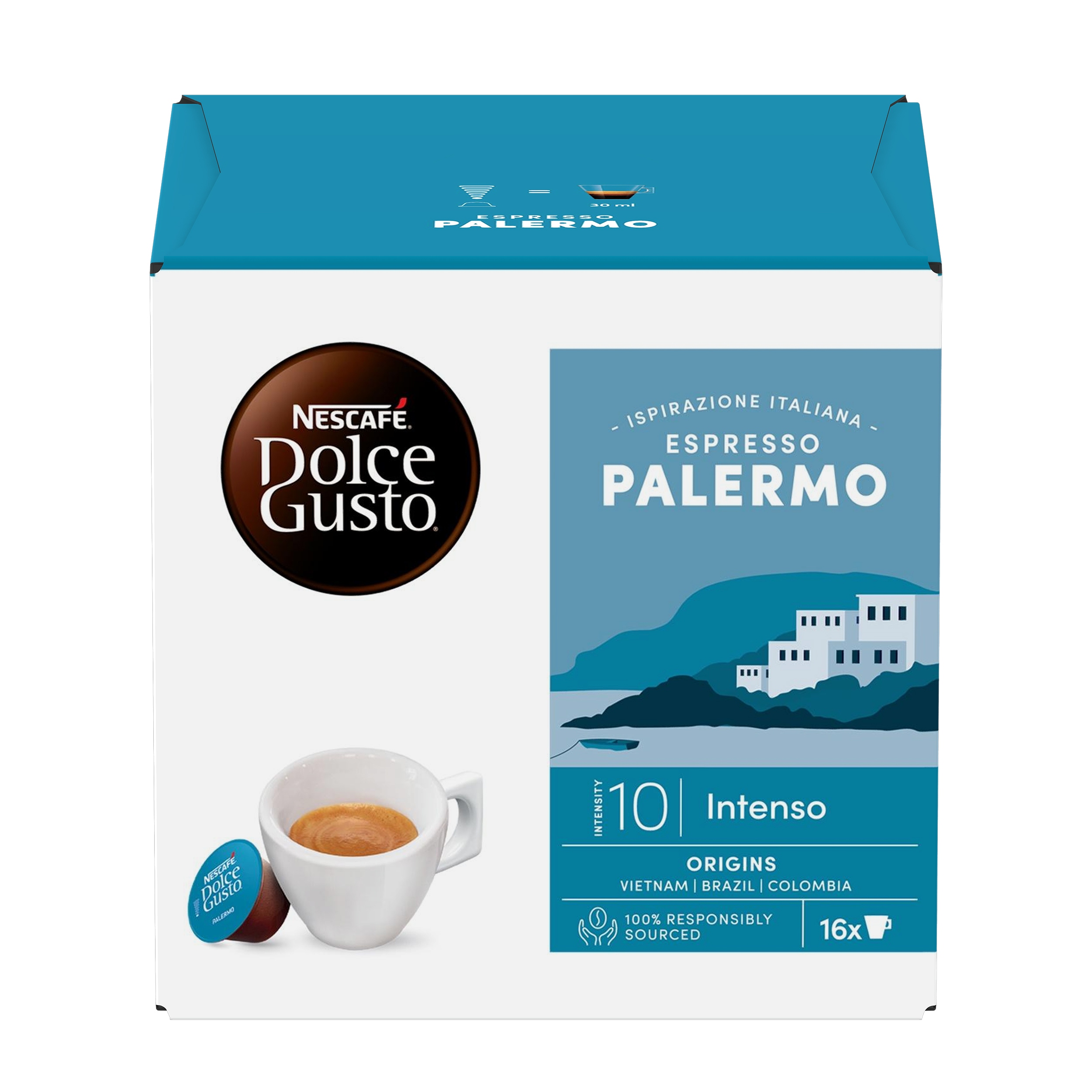 Kapsułki NESCAFE Dolce Gusto Espresso Palermo – Intensywne doznania kawowe
