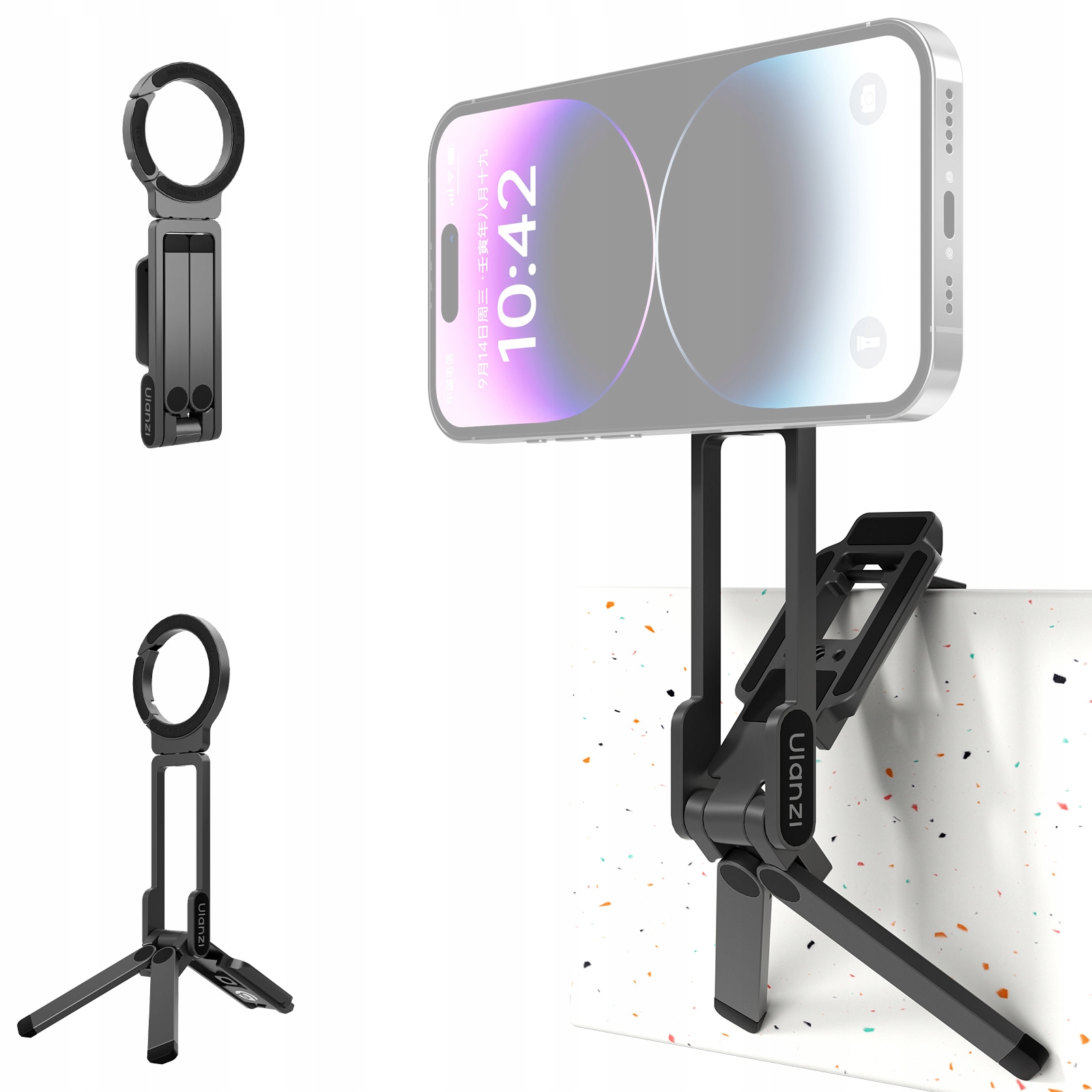 Statyw Grip Stojak Metal Uchwyt Telefon Iphone Magnes Magsafe – Wszechstronność w Twoich rękach