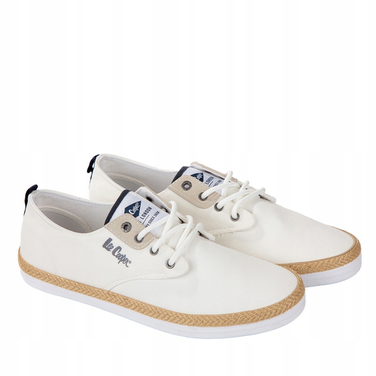Lee Cooper buty męskie LCW-25-02-3252MB WHITE – Wygodne trampki na każdą okazję
