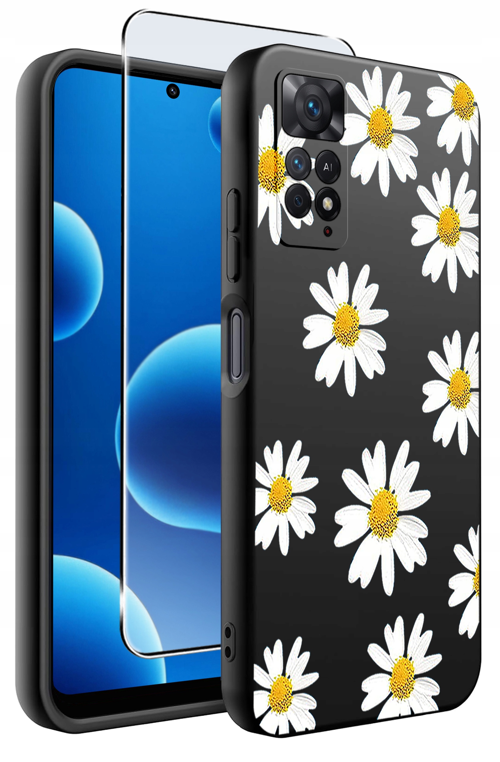 ETUI do Xiaomi Redmi Note 11 Pro | WZORY | SILIKONOWE MATT CASE + SZKŁO HARTOWANE 9H