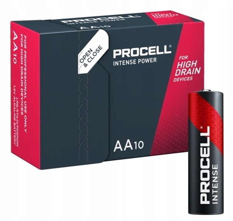 Bateria Duracell LR6 / AA / MN 1500 / PROCELL INTENSE POWER – Niezawodna moc dla profesjonalnych urządzeń