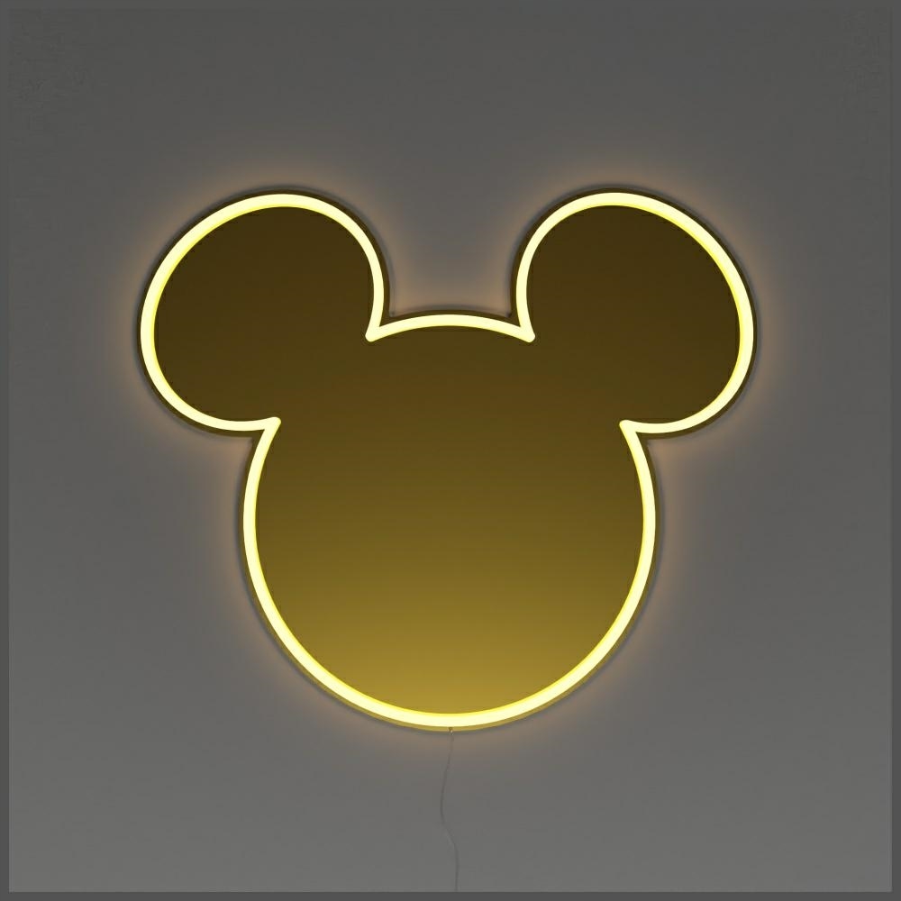 Neonowa Lampa Neonowa Yellowpop Disney Mickey Mirror – Magia Disneya w Twoim wnętrzu