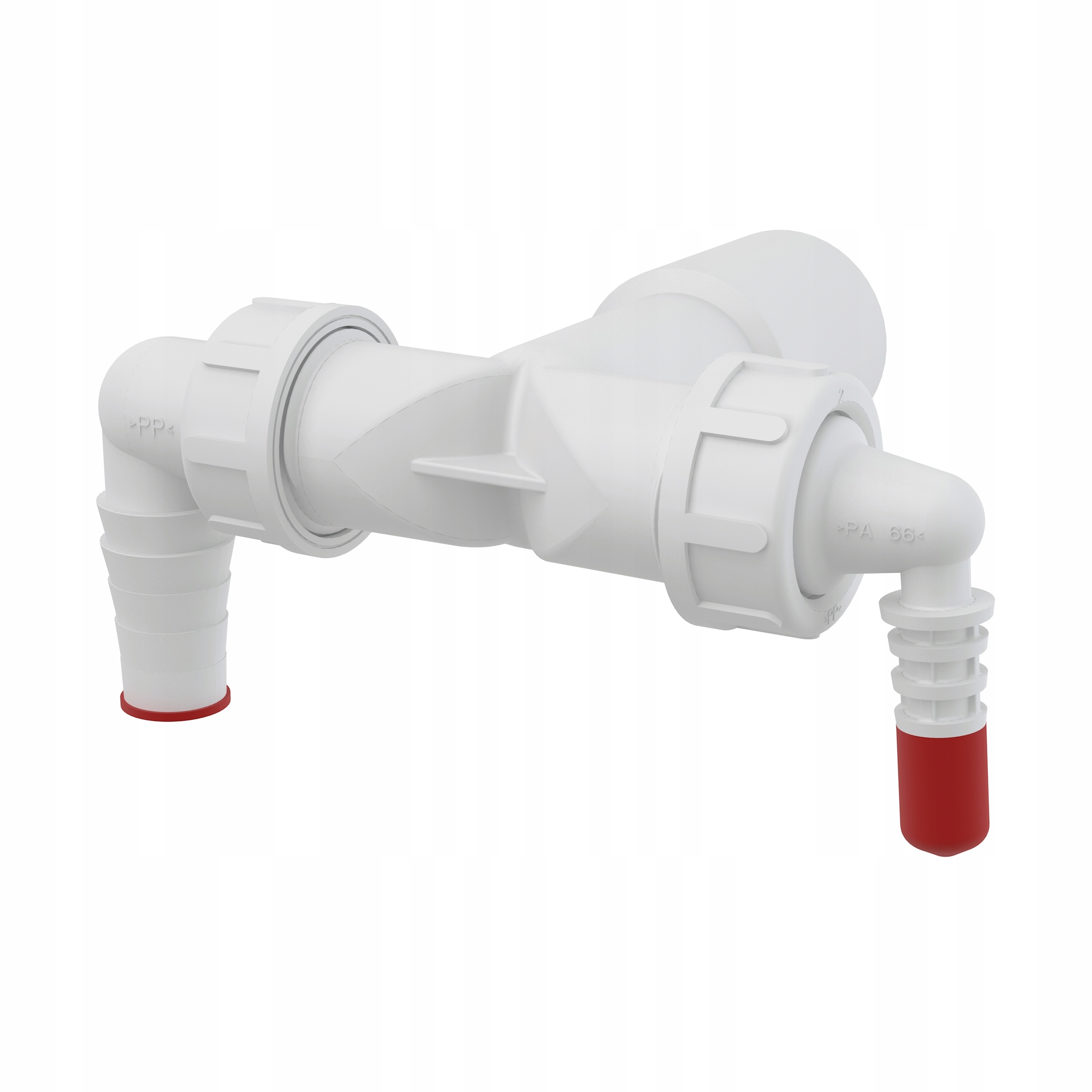 Podwójne kolano DN40/32 z zaworem zwrotnym