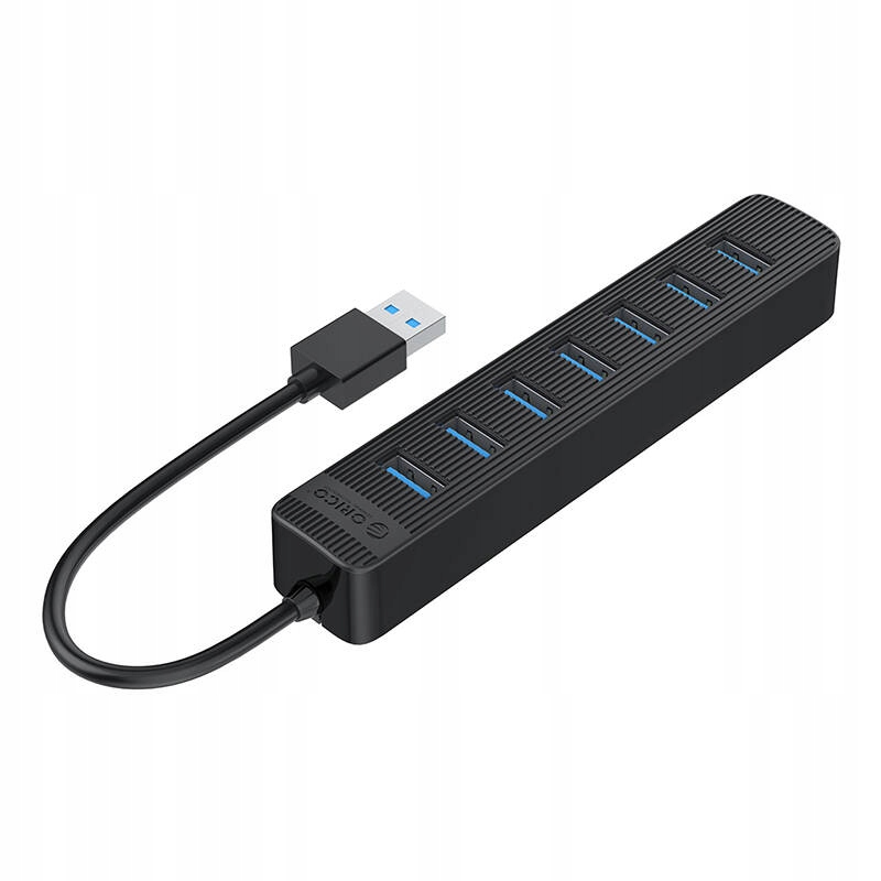 Hub USB Orico Adapter Hub Orico TWU3 USB do 7x USB 3.0 (czarny) – Praktyczne rozwiązanie do biura i podróży