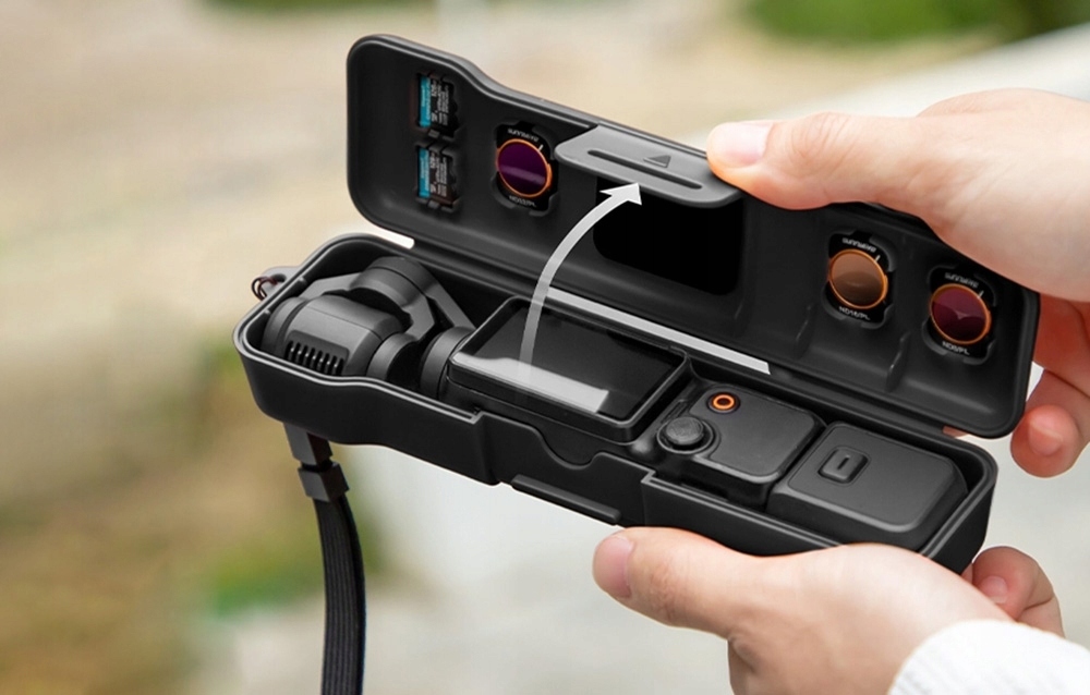 Wbudowane magnetyczne przegródki na akcesoria