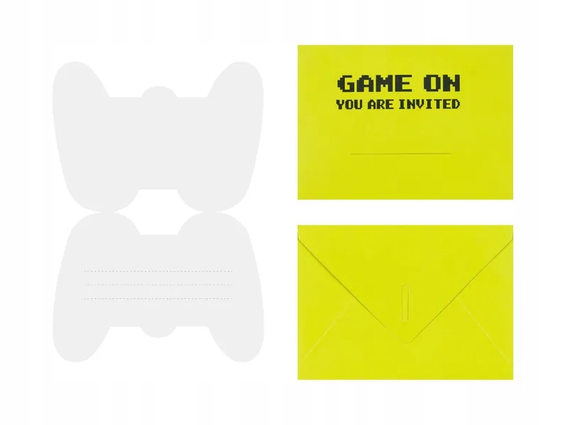 Elegancki czarny kolor z białym napisem 'Game on'