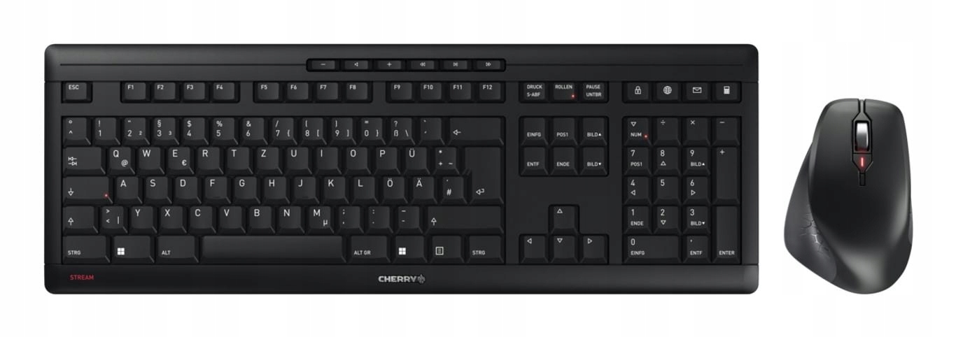 Klawiatura + mysz Cherry CHERRY Desktop STREAM COMFORT Wireless – Wygodne rozwiązanie do biura i domu