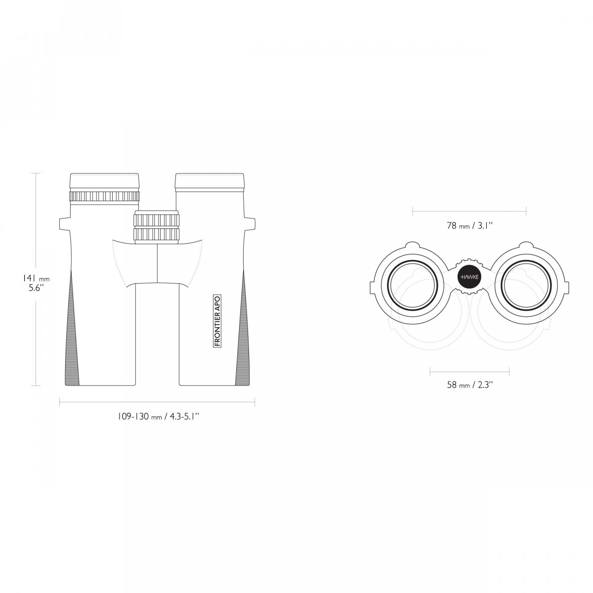 Wygodna regulacja muszli ocznych i ergonomiczny design