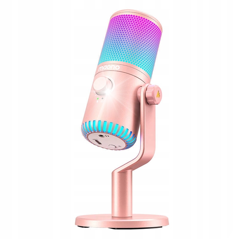 Mikrofon Maono DM30RGB (różowy) – Idealny wybór dla graczy i twórców treści