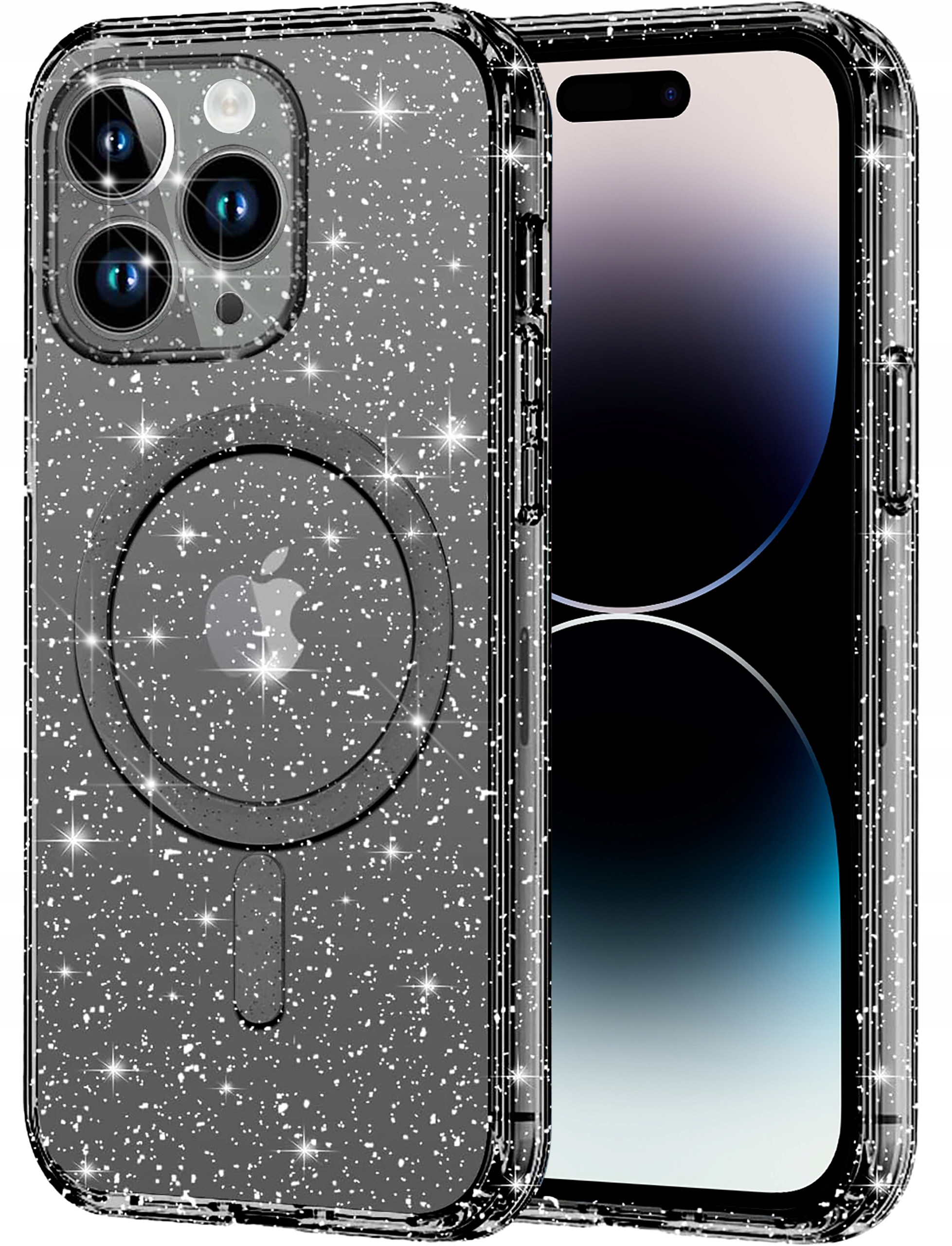Etui do Apple iPhone 14 Pro BROKATOWE CLEAR CASE do MagSafe – Styl i ochrona w jednym