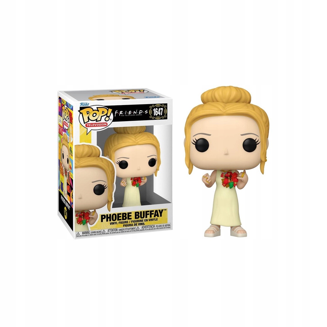 Charakterystyczny wygląd Phoebe Buffay w żółtej sukience