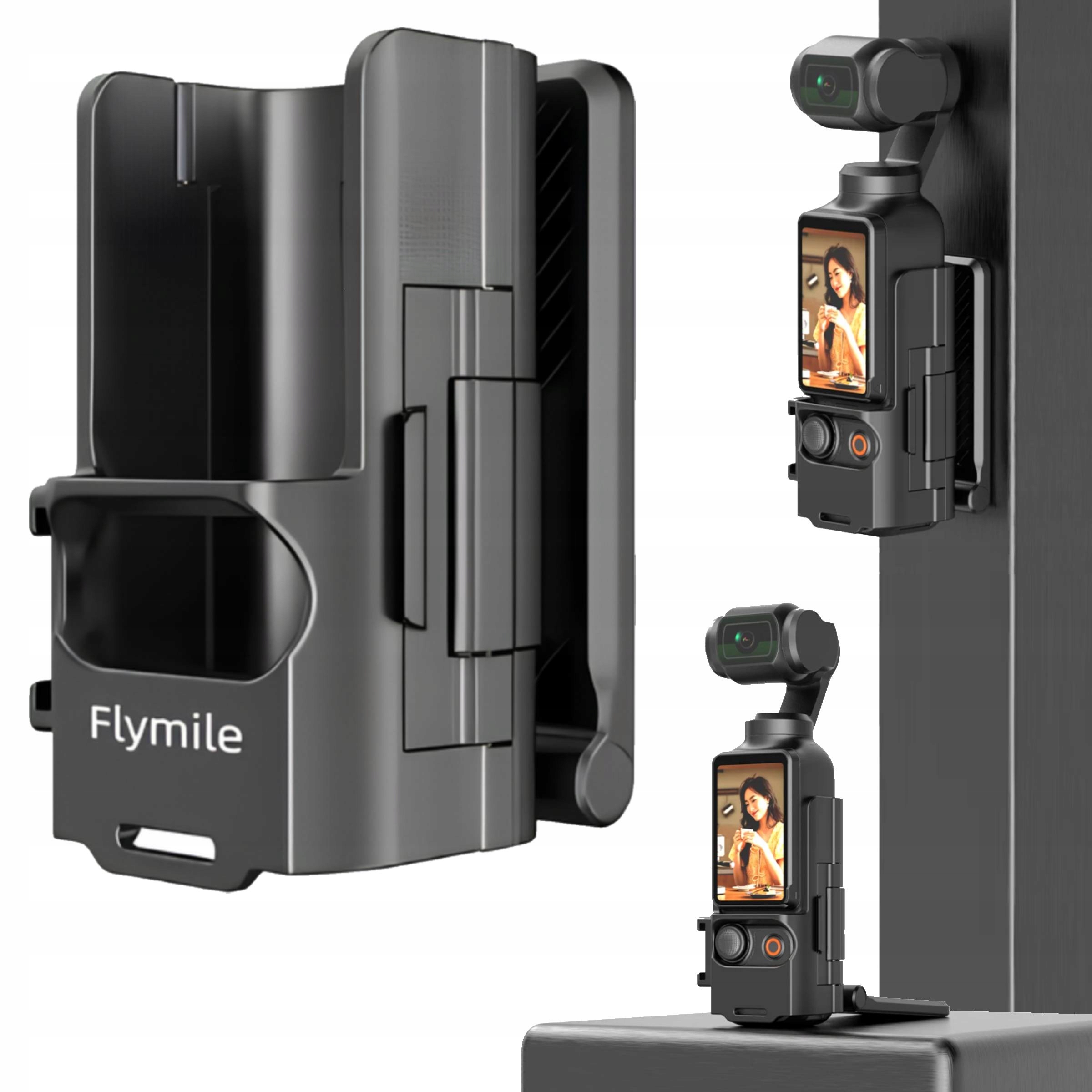Uchwyt Magnetyczny Stojak Mocowanie do DJI OSMO POCKET 3 – Regulowany Kąt i Otwór 1/4