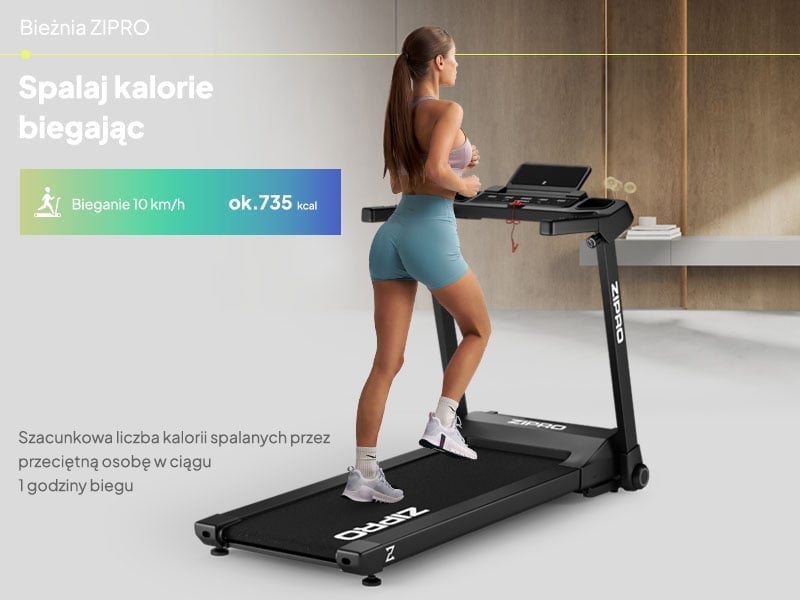 Bieżnia składana z regulacją kąta nachylenia ZIPRO Ramble