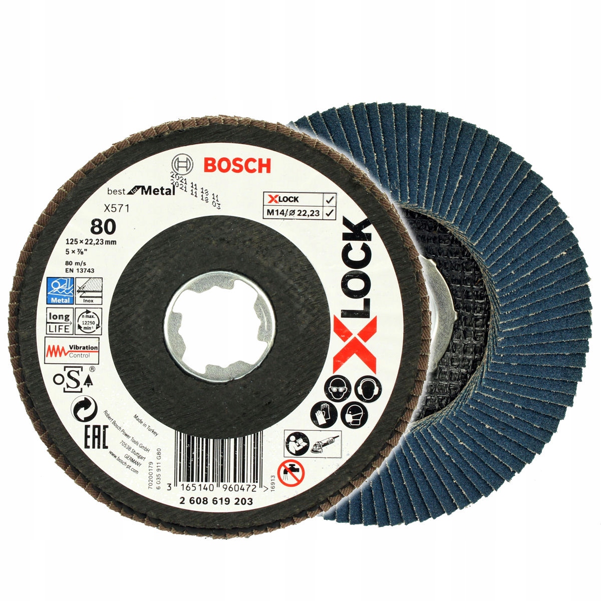 Tarcza listkowa Bosch X-LOCK X571 Best for Metal – Idealna do szlifowania metali