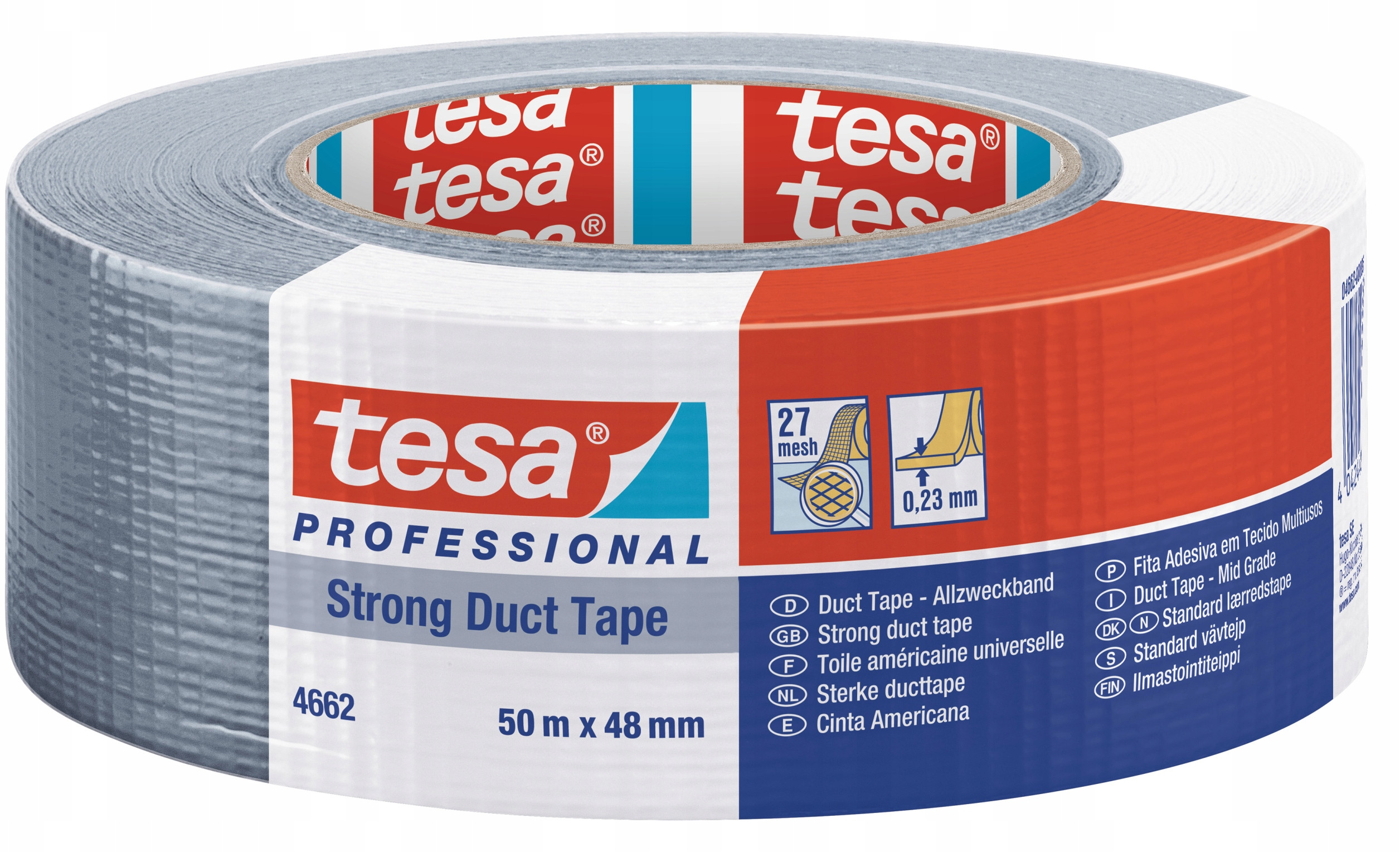 Taśma Naprawcza Srebrna Duct Tape 50m Tesa – Niezawodna pomoc w każdym domu