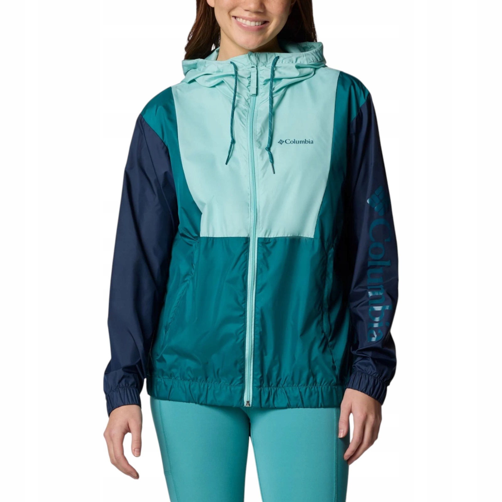Kurtka damska Columbia Lily Basin II Jacket - spray/navy/river blue