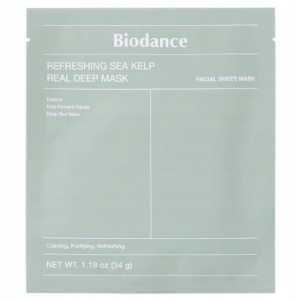 Składniki aktywne i ich działanie w Biodance Refreshing Sea Kelp Real Deep Mask