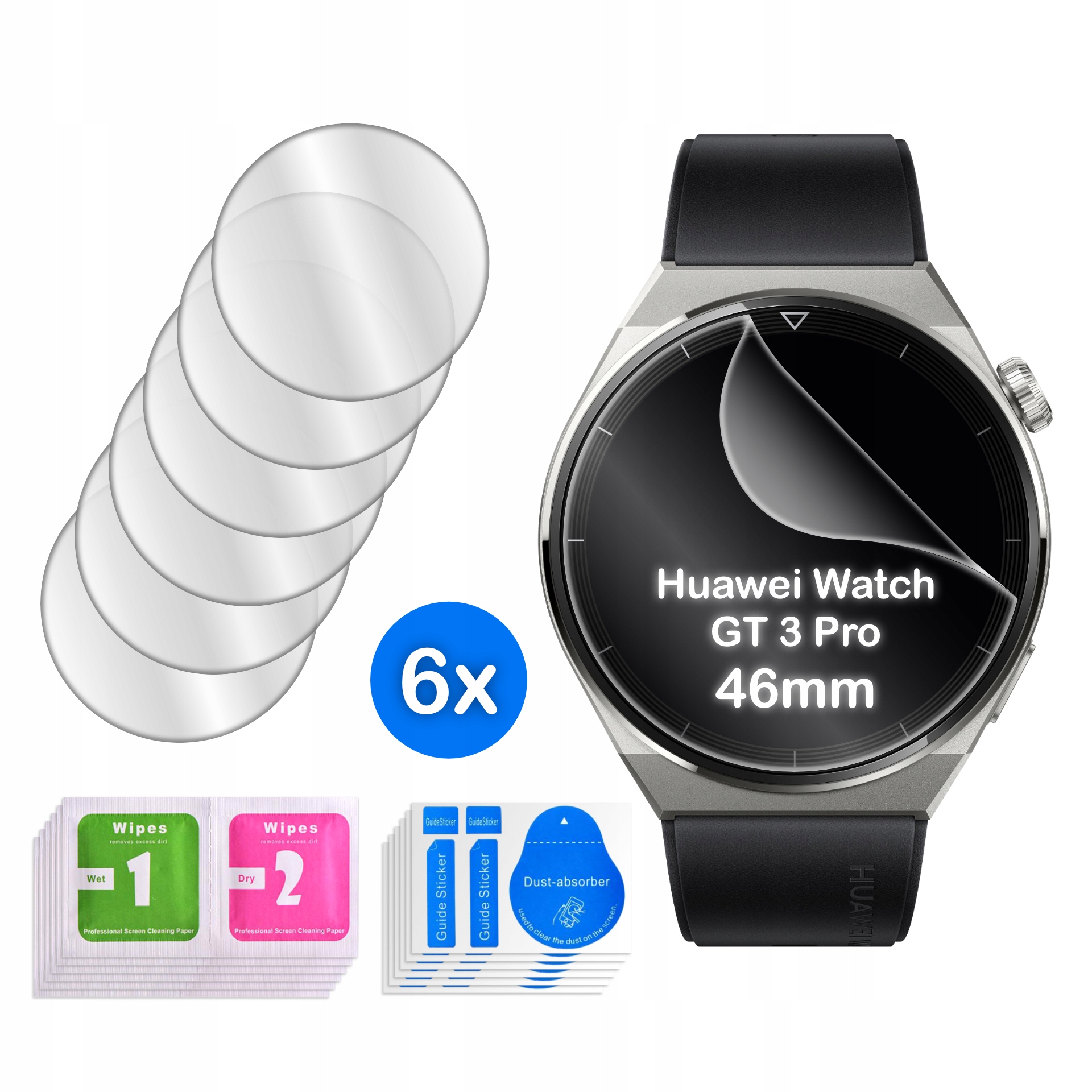 Folia ochronna HYDROŻELOWA do Huawei Watch GT 3 Pro 46mm – Nowoczesna ochrona ekranu