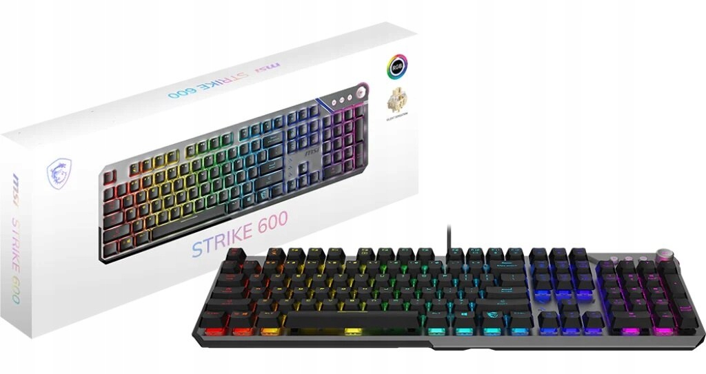 Klawiatura MSI STRIKE 600 SILENT US – Doskonały wybór dla graczy