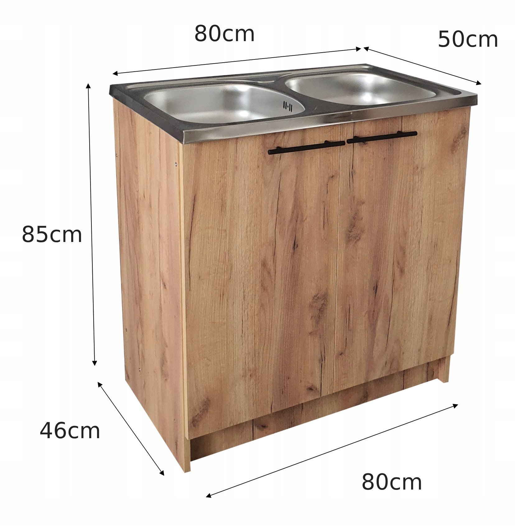 Wygodne mocowania do zlewozmywaka w zestawie