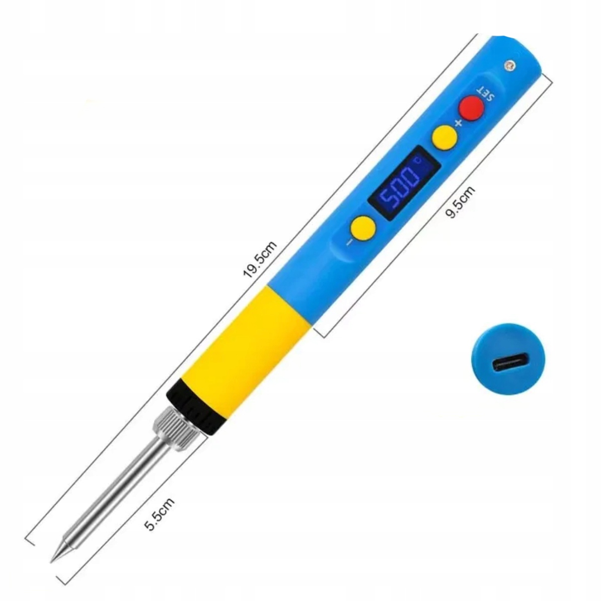 Ergonomiczna konstrukcja z antypoślizgową rączką