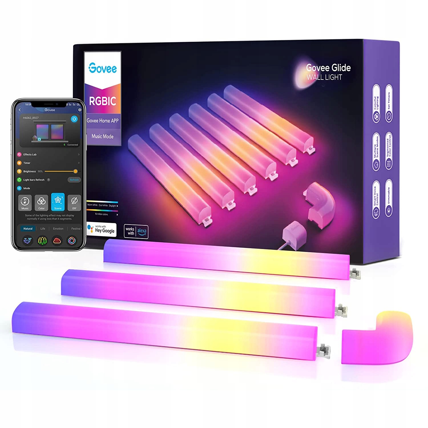 Taśma LED Govee Glide (6+1) – Inteligentne oświetlenie do Twojego domu