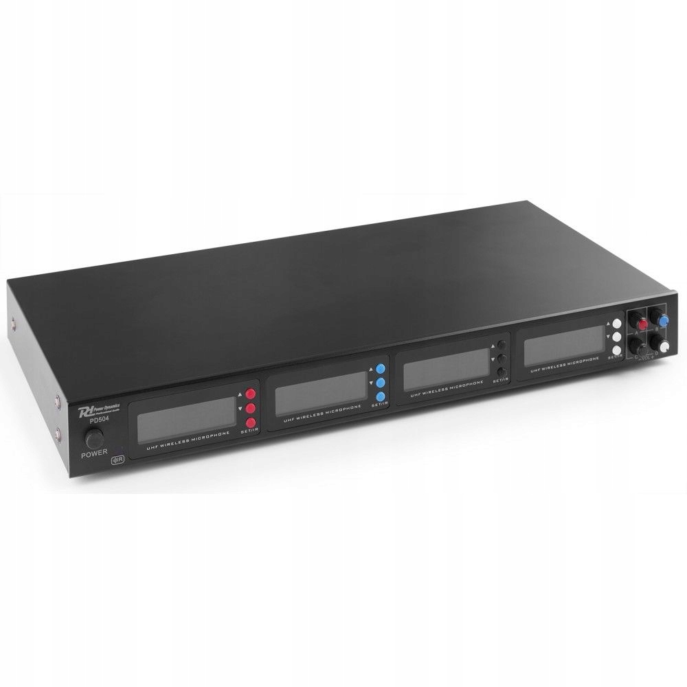 System bezprzewodowy Power Dynamics UHF – Obsługa 4 mikrofonów jednocześnie