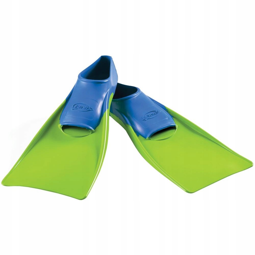 PŁETWY DŁUGIE LONG FLOATING FIN XXS 8-11 BLUE-LIME JR. – Idealne dla młodych pływaków