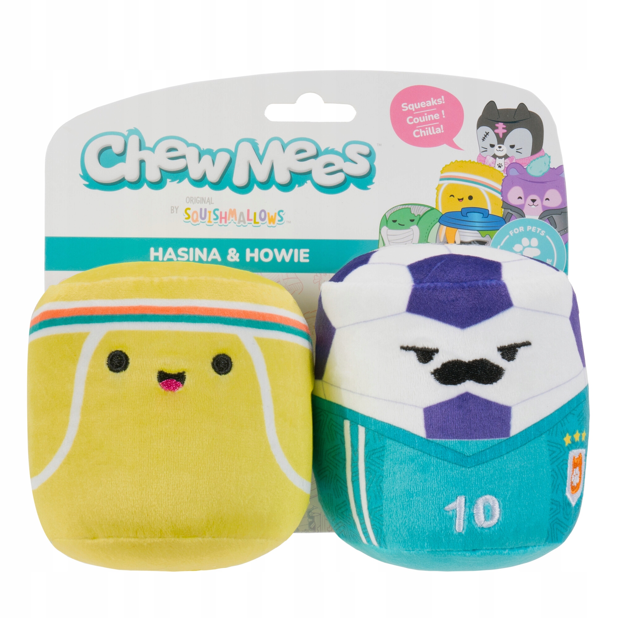 Oryginalne zabawki Squishmallows – Chew Mees dla psów
