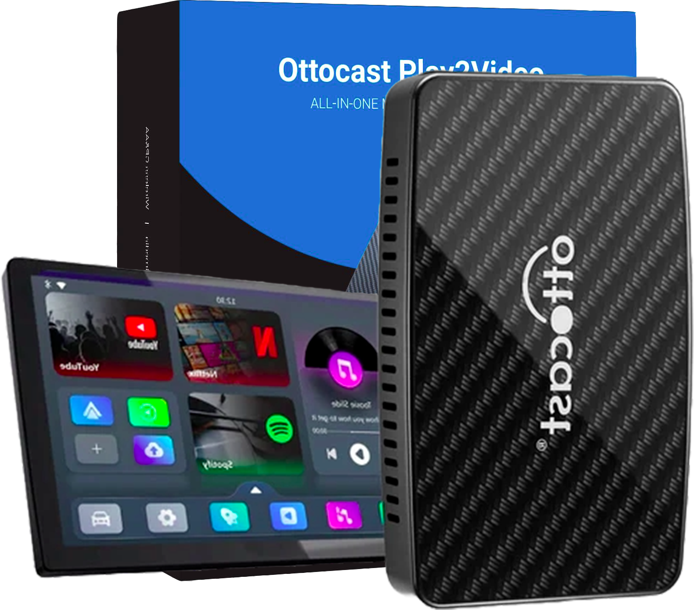 Adapter Samochodowy Ottocast Play2Video Pro Carplay/Android Auto – Nowa Era Łączności w Twoim Aucie