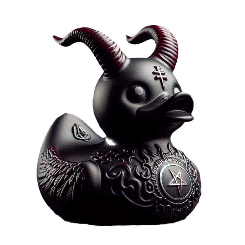 Kaczka KĄPIELOWA GOTHIC duck HEAVY METAL Czarna – Wyjątkowy prezent dla miłośników gotyku