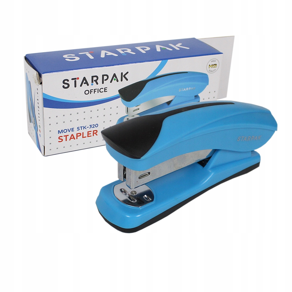 Zszywacz Starpak ZSZYWACZ 20K 24/6 26/6 NIEB STK-320 – Idealny do biura i szkoły