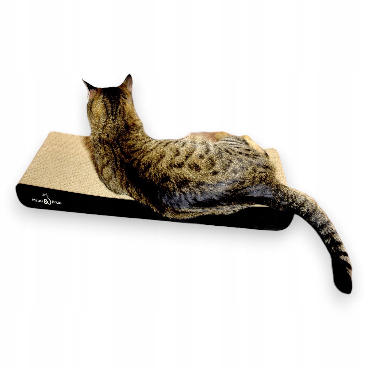 Drapak dla kota czarny SIGMA MruuPruu – Wygodne legowisko i zabawka w jednym