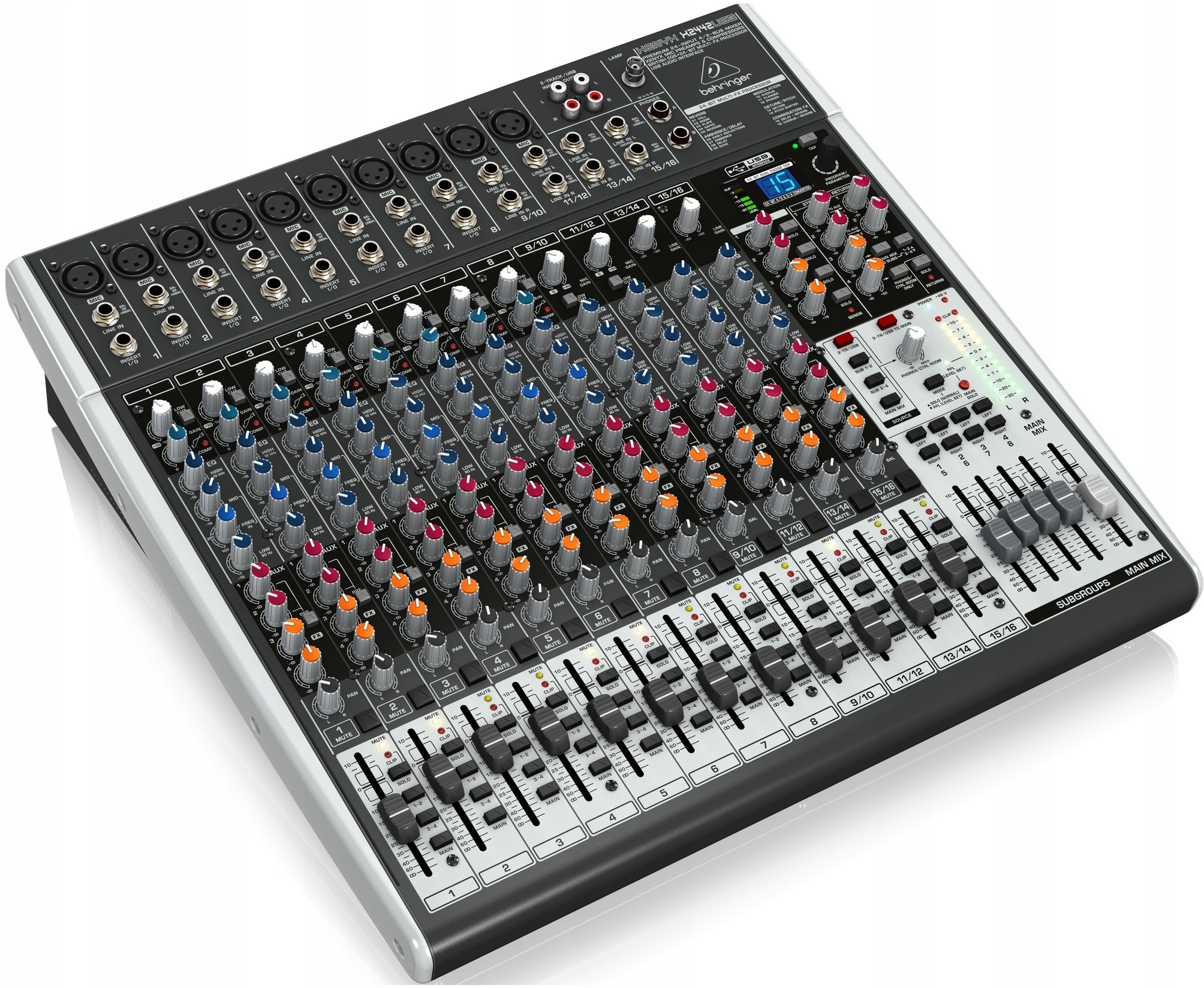 Mikser audio Behringer XENYX X2442USB – Twoje idealne rozwiązanie do nagrań