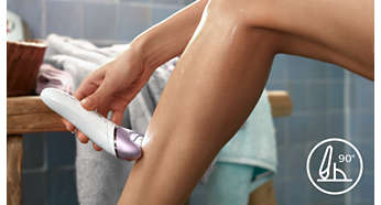 Aby uzyskać jak najlepsze rezultaty, zawsze przykładaj urządzenie pod kątem 90°