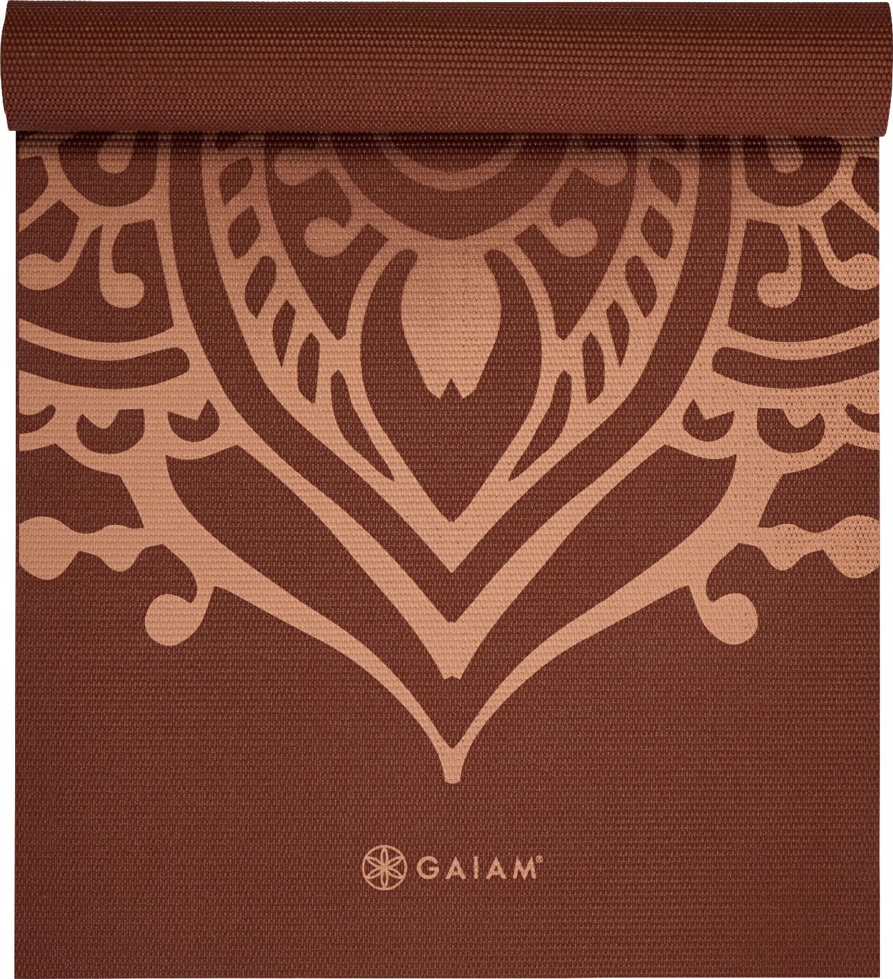 Mata do jogi Gaiam Intense Rust Sundial Layers 5mm – Idealna do Twojej praktyki jogi