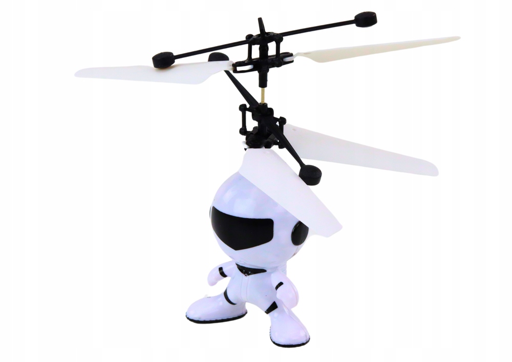 Latający Astronauta Sterowany Ręką Dron Helikopter Biały – Innowacyjna zabawka dla małych odkrywców