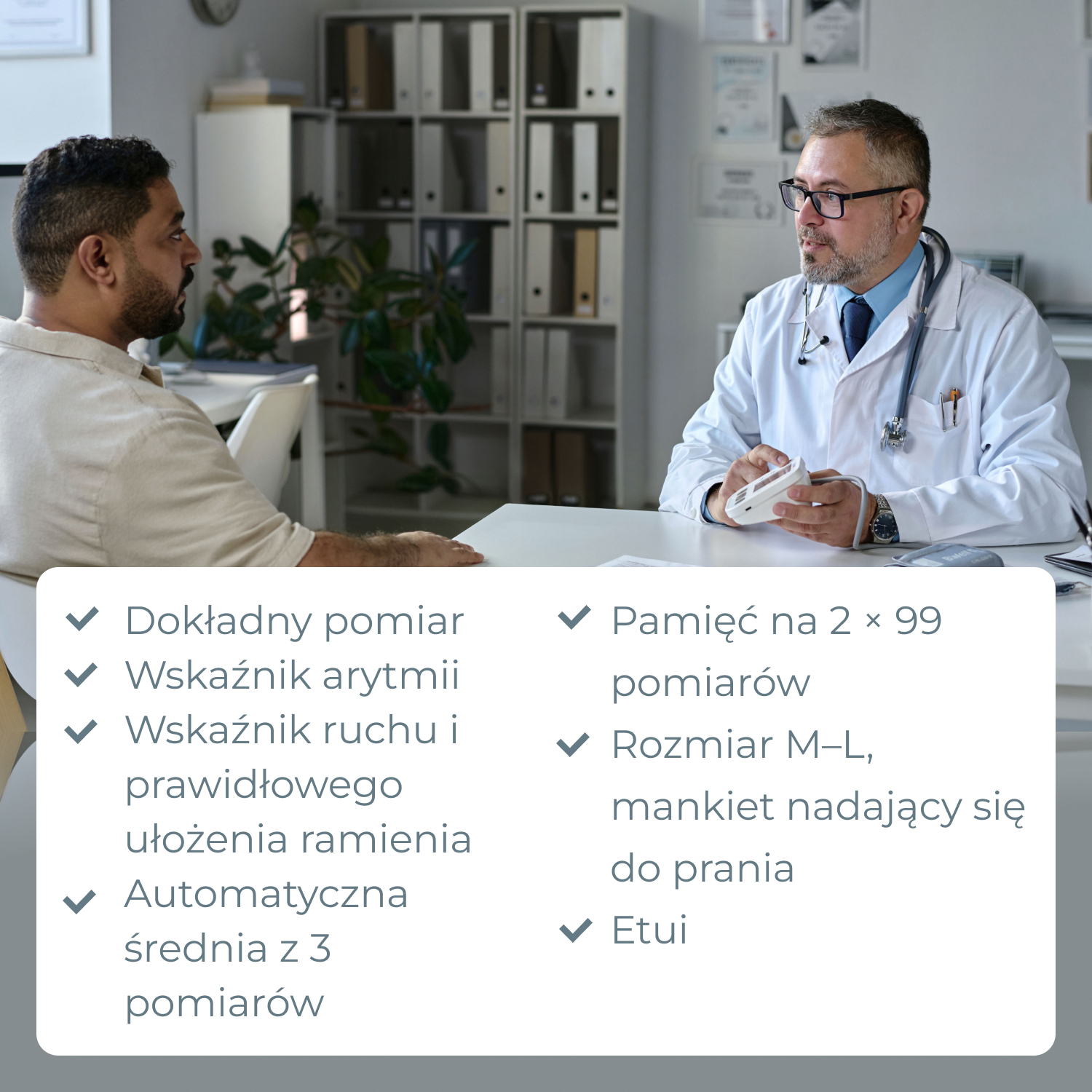 Mankiet o regulowanym obwodzie 22-42 cm – idealny dla każdego