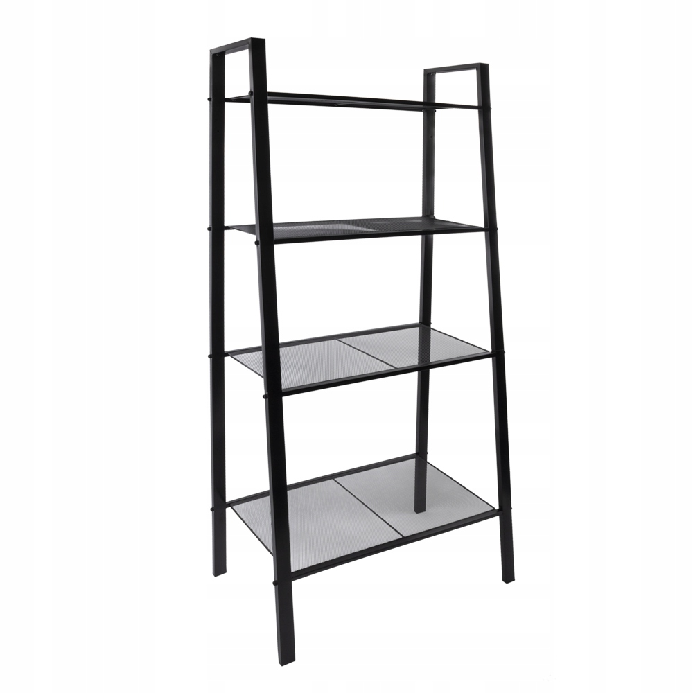 Regał metalowy AWD Interior czarny 148x61,8 cm – Elegancja i funkcjonalność w Twoim wnętrzu